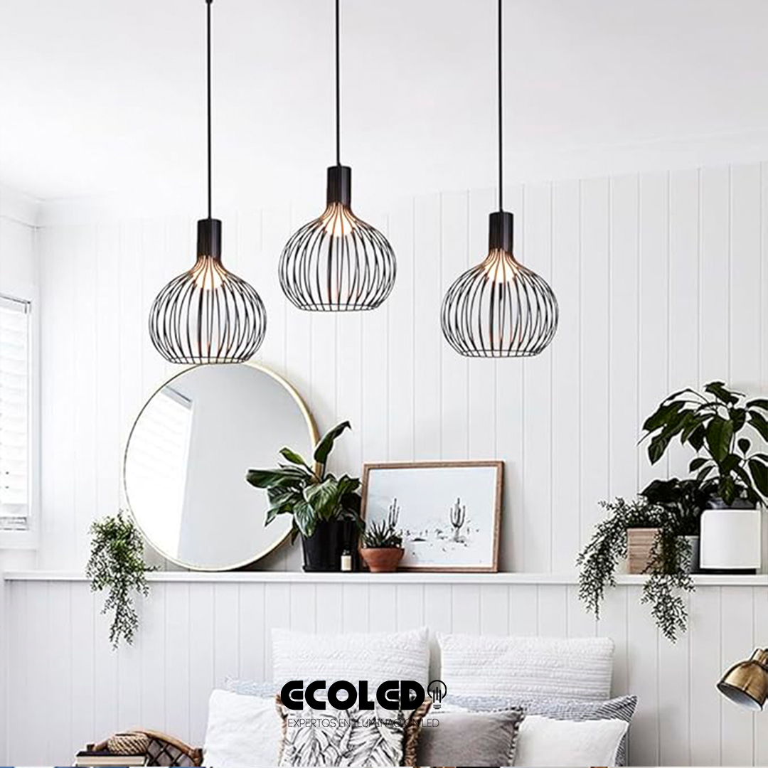 LAMPARA COLGANTE METAL NEGRA E27 - JD-28-NEGRA - Imagen 5